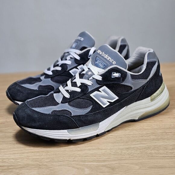 New Balance 992 Made In USA Black Grey Men\'s 10 Suede Discontinued KITH Concepts main image 6